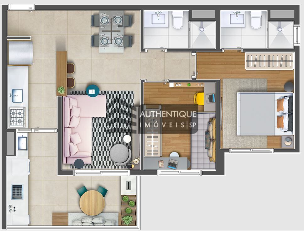 Apartamento à venda com 2 quartos, 60m² - Foto 24