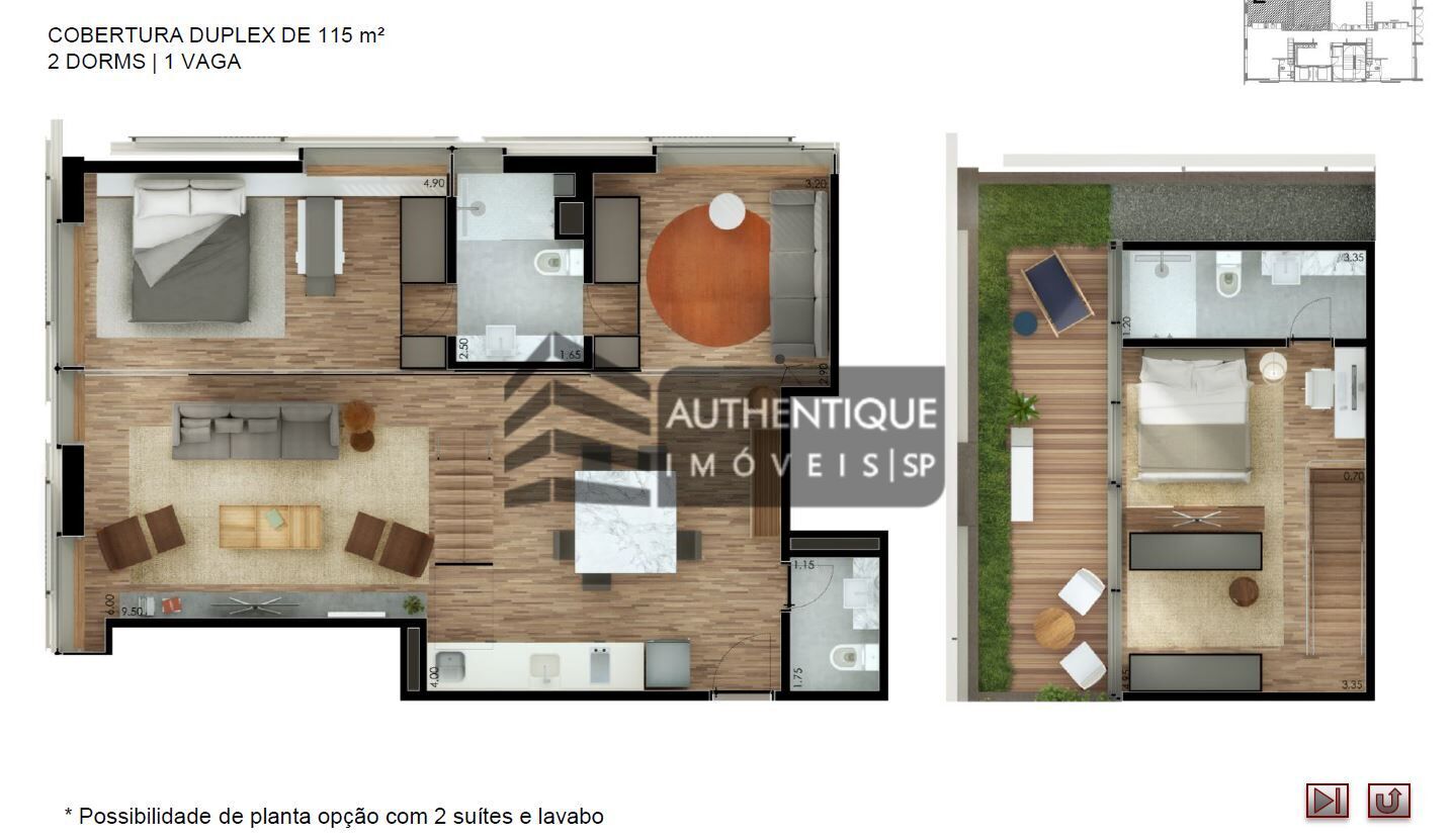 Cobertura à venda com 1 quarto, 115m² - Foto 46