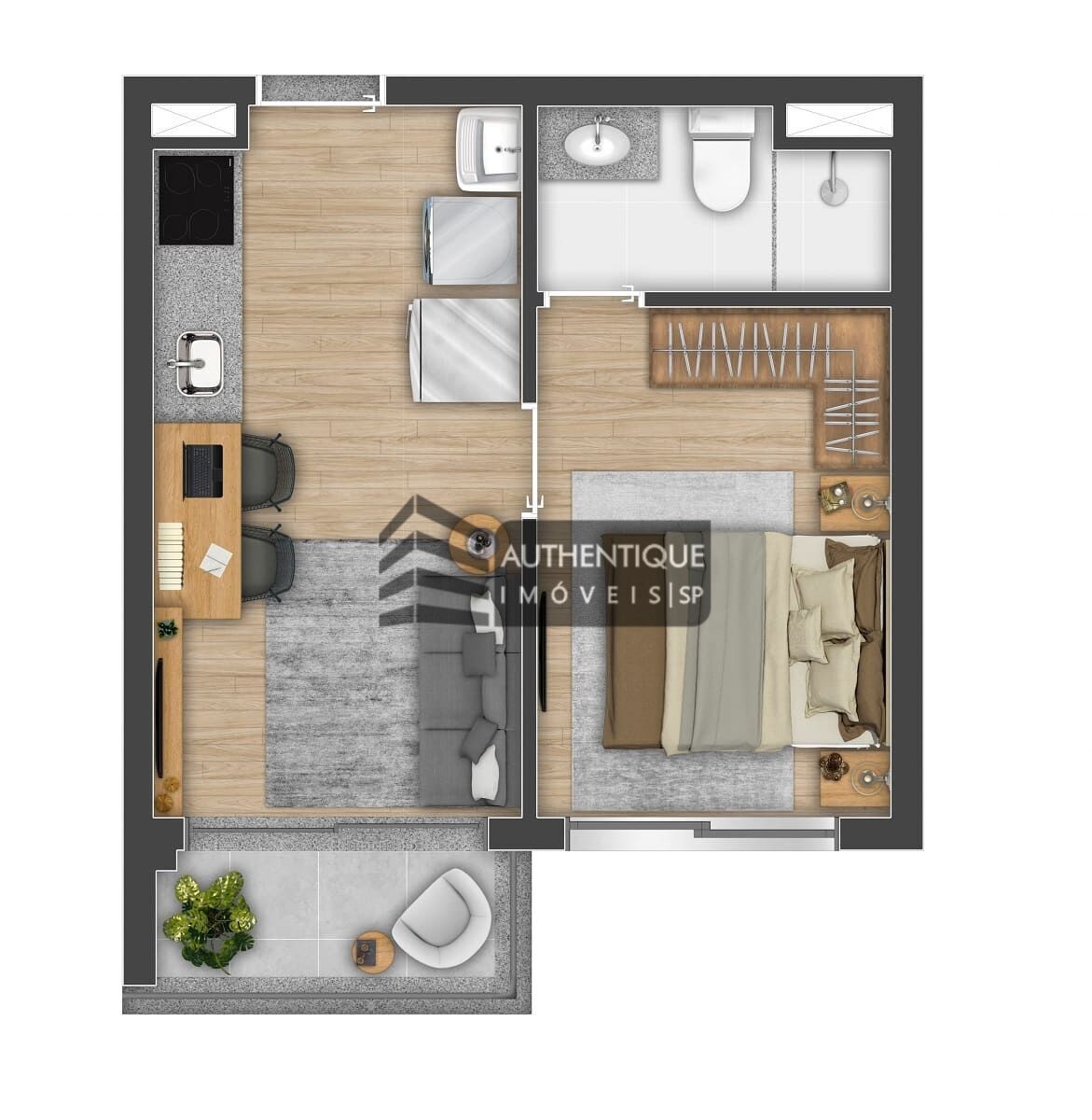 Apartamento à venda com 1 quarto, 24m² - Foto 37