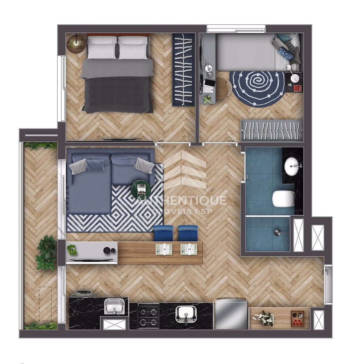 Apartamento, 1 quarto, 32 m² - Foto 24