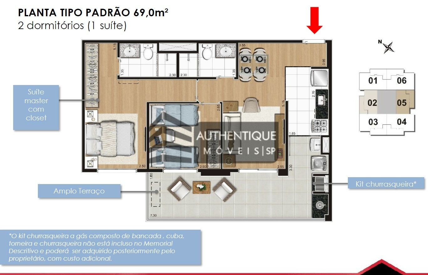 Apartamento à venda com 2 quartos, 69m² - Foto 28