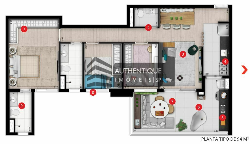 Apartamento à venda com 3 quartos, 103m² - Foto 18