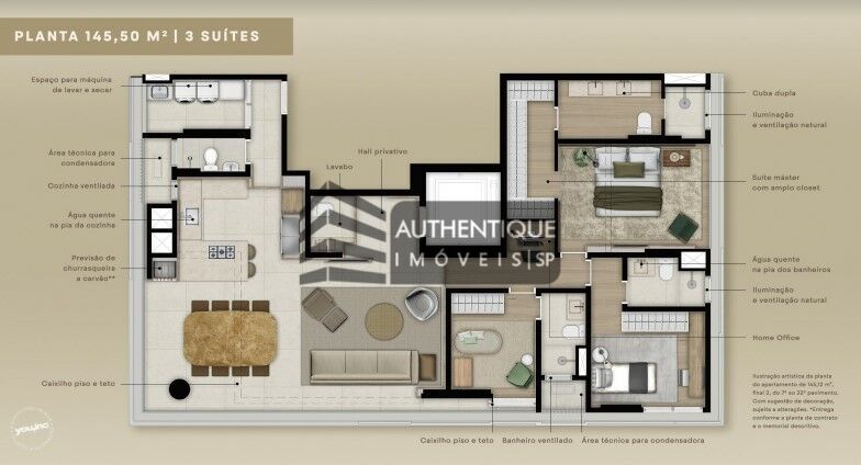 Apartamento à venda com 4 quartos, 145m² - Foto 29