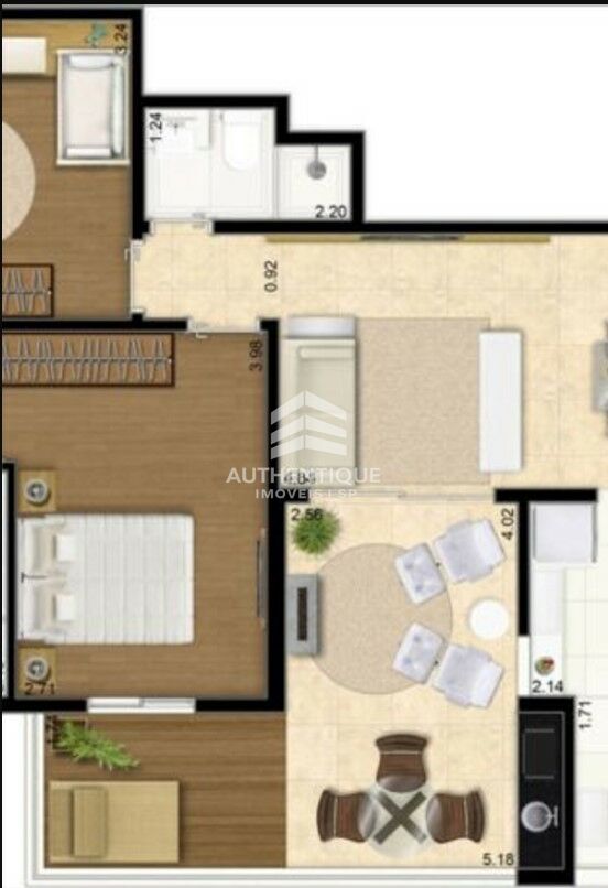 Apartamento, 1 quarto, 45 m² - Foto 33