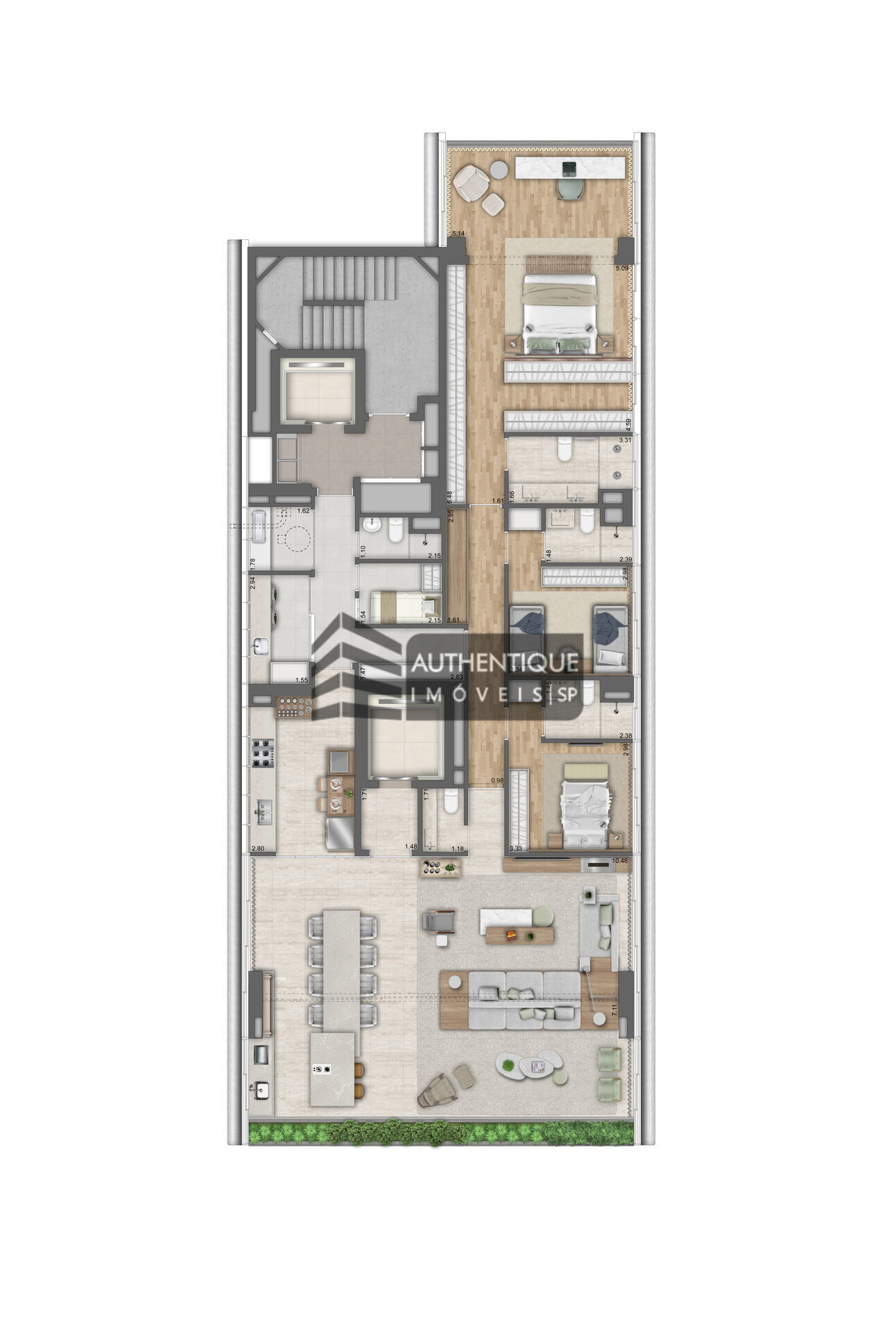 Apartamento à venda com 3 quartos, 277m² - Foto 21