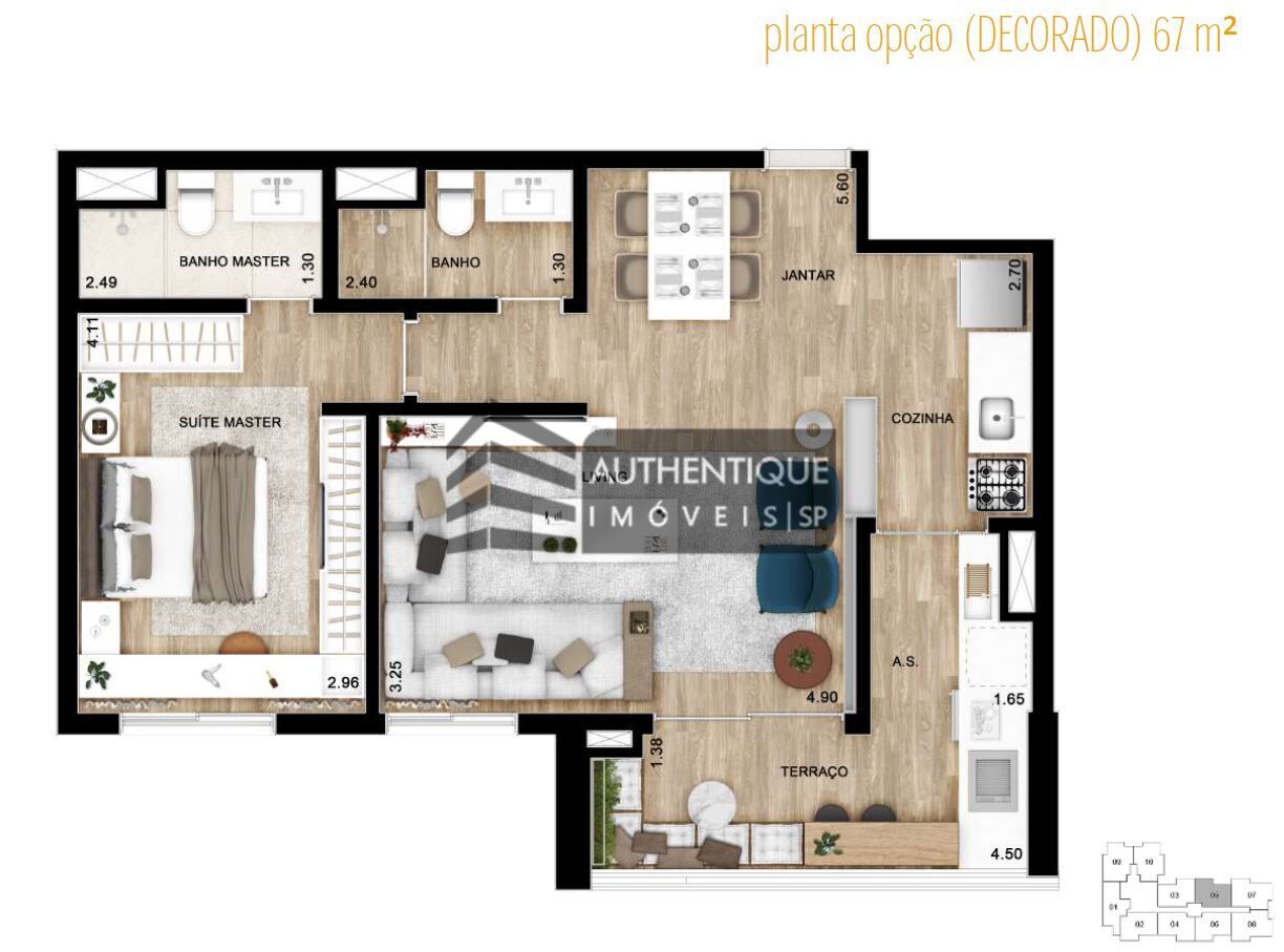 Apartamento à venda com 1 quarto, 67m² - Foto 34