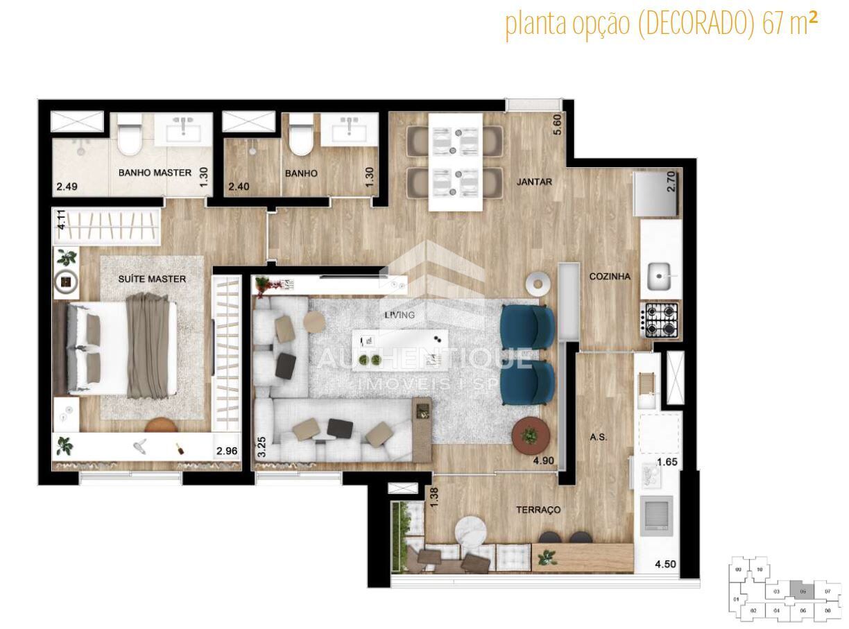 Apartamento, 1 quarto, 67 m² - Foto 34
