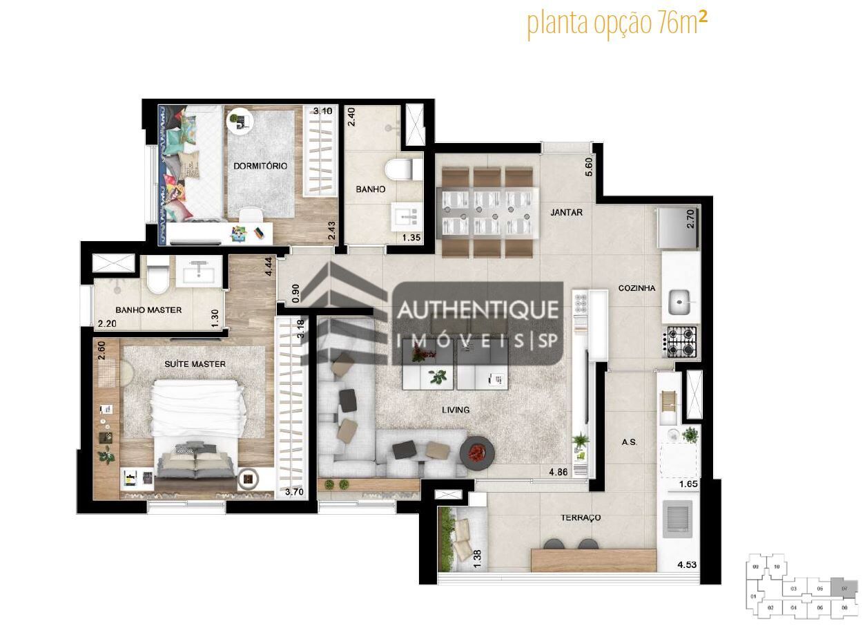 Apartamento à venda com 1 quarto, 67m² - Foto 38