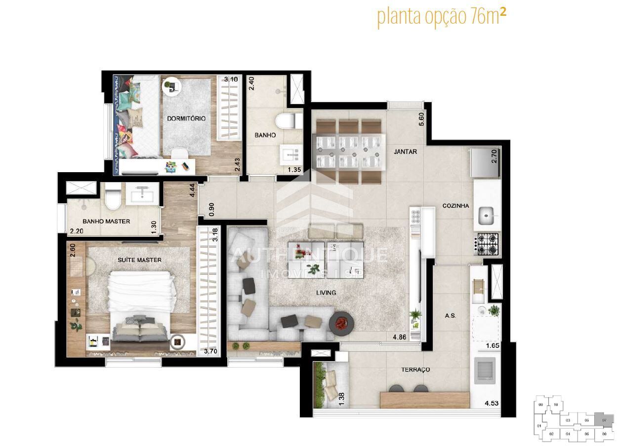 Apartamento, 1 quarto, 67 m² - Foto 38
