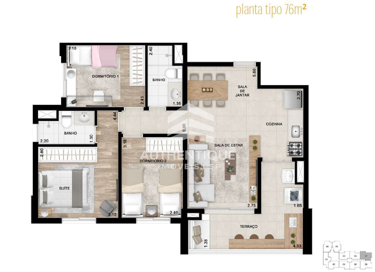 Apartamento, 1 quarto, 67 m² - Foto 39