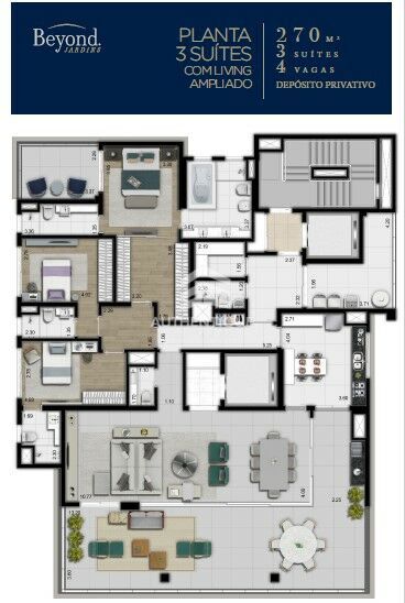 Apartamento, 4 quartos, 270 m² - Foto 41