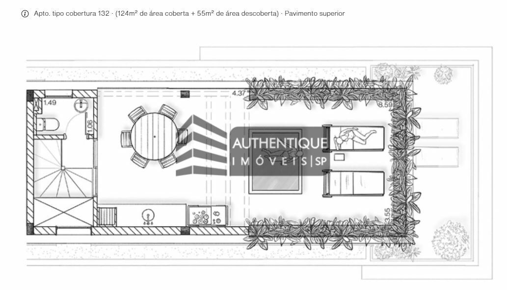 Cobertura à venda com 2 quartos, 179m² - Foto 12