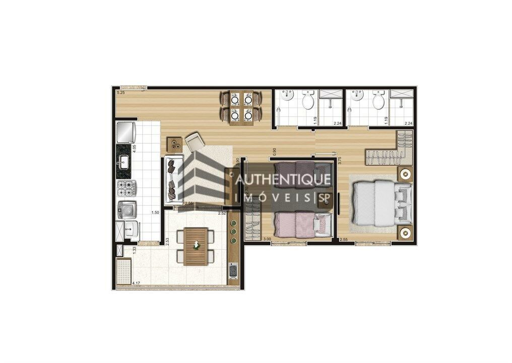 Apartamento à venda com 2 quartos, 60m² - Foto 46