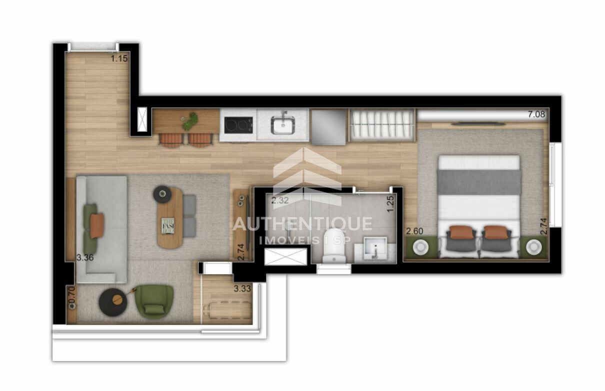 Apartamento, 1 quarto, 33 m² - Foto 24