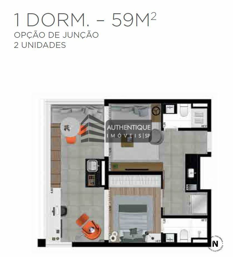 Apartamento à venda com 1 quarto, 29m² - Foto 37