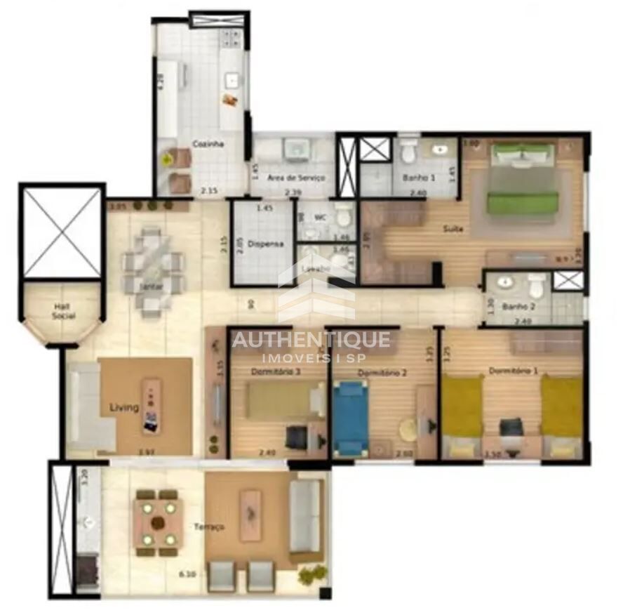 Apartamento, 3 quartos, 106 m² - Foto 21