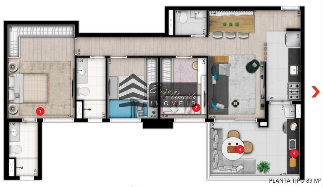 Apartamento à venda com 3 quartos, 103m² - Foto 19