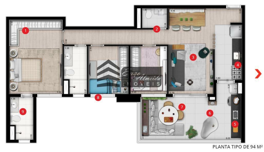 Apartamento à venda com 3 quartos, 103m² - Foto 20