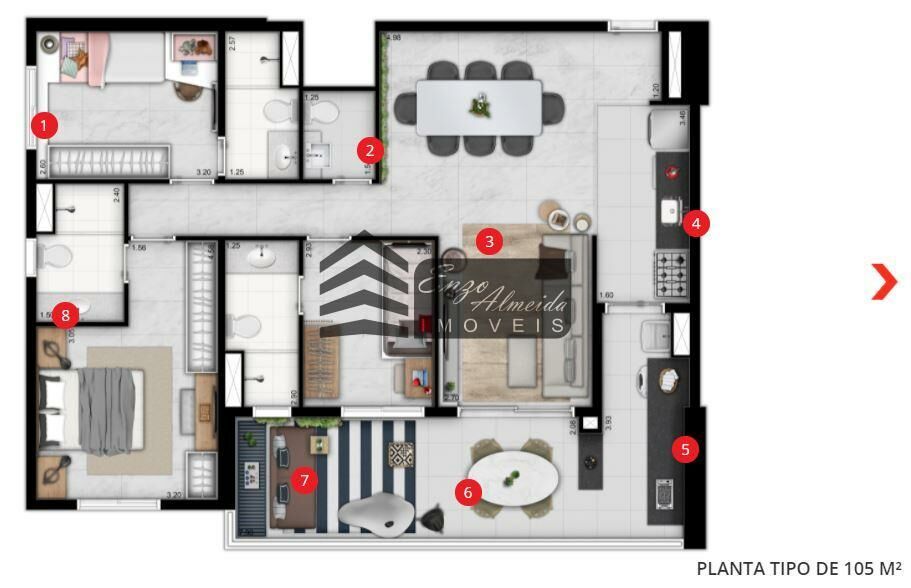 Apartamento à venda com 3 quartos, 103m² - Foto 21