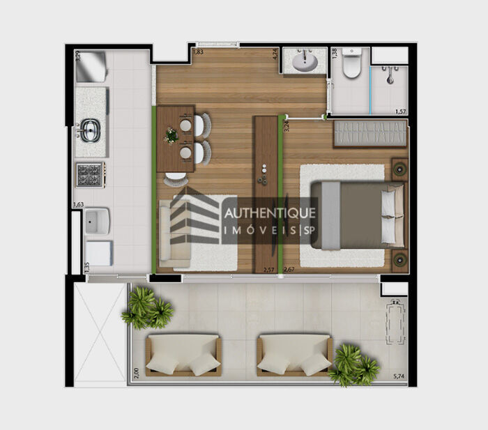 Apartamento à venda com 1 quarto, 33m² - Foto 31