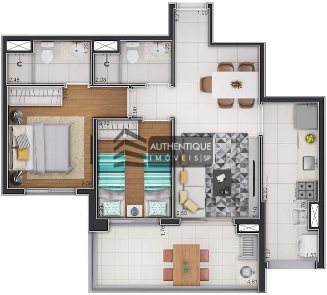 Apartamento à venda com 3 quartos, 73m² - Foto 29