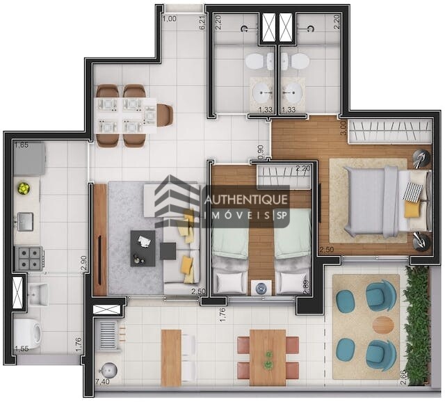 Apartamento à venda com 3 quartos, 73m² - Foto 31