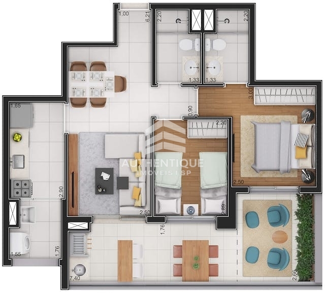 Apartamento, 3 quartos, 73 m² - Foto 31