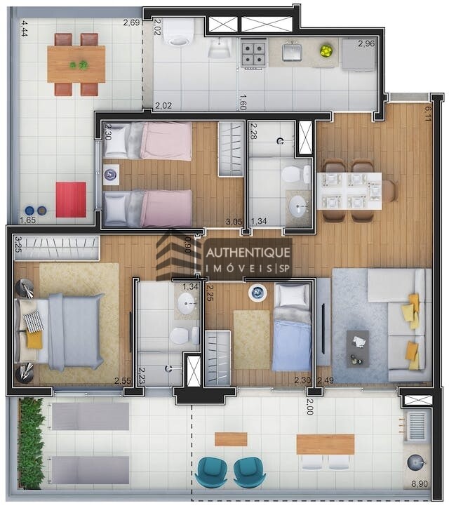 Apartamento à venda com 3 quartos, 73m² - Foto 30