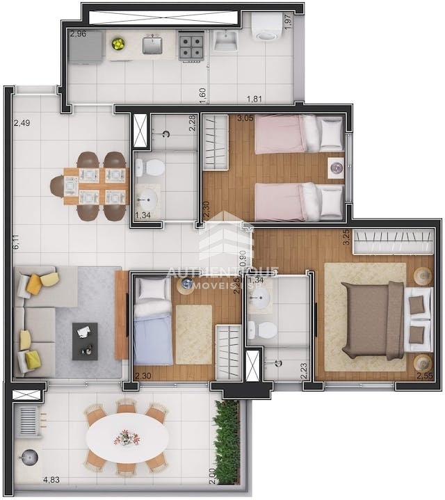 Apartamento, 3 quartos, 73 m² - Foto 27