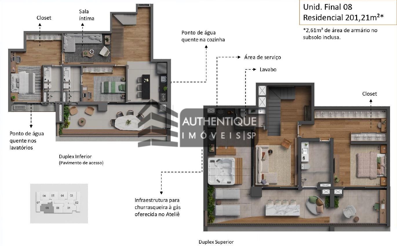 Apartamento à venda com 1 quarto, 60m² - Foto 26