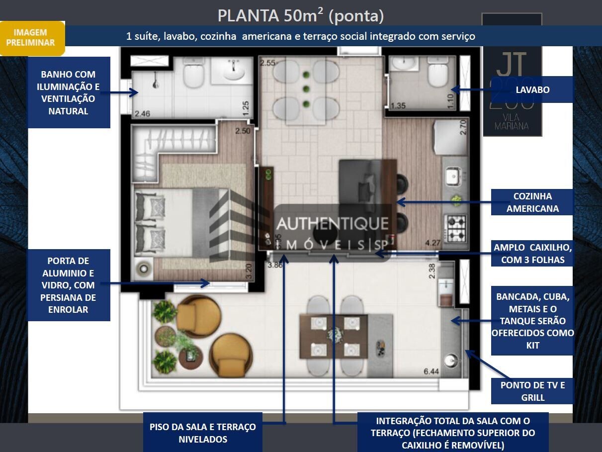 Apartamento à venda com 1 quarto, 50m² - Foto 22