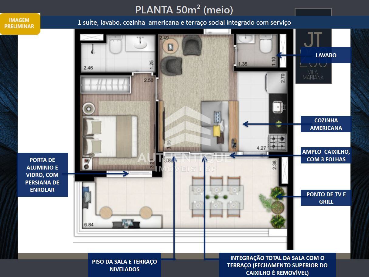 Apartamento, 1 quarto, 50 m² - Foto 21