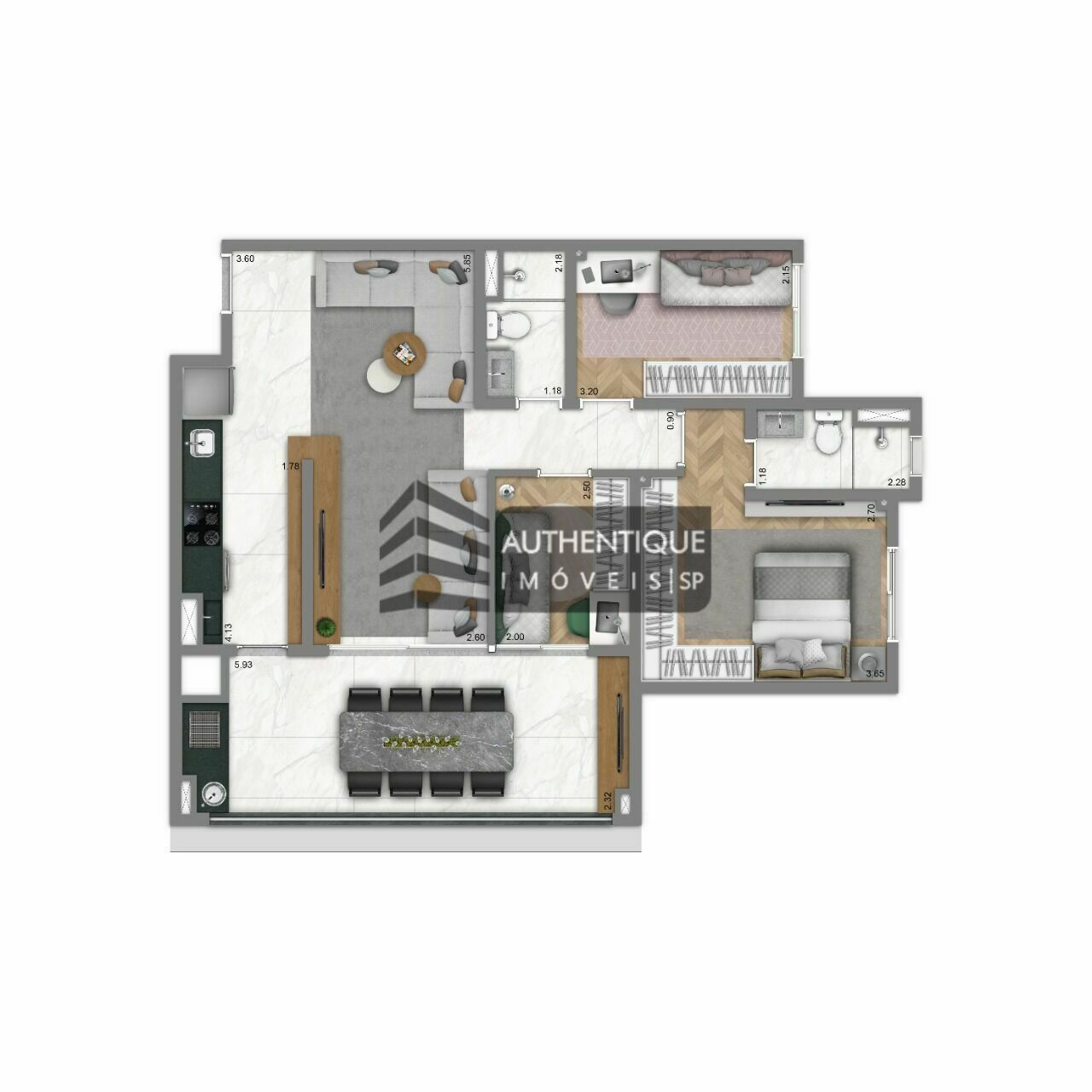 Apartamento à venda com 3 quartos, 80m² - Foto 12