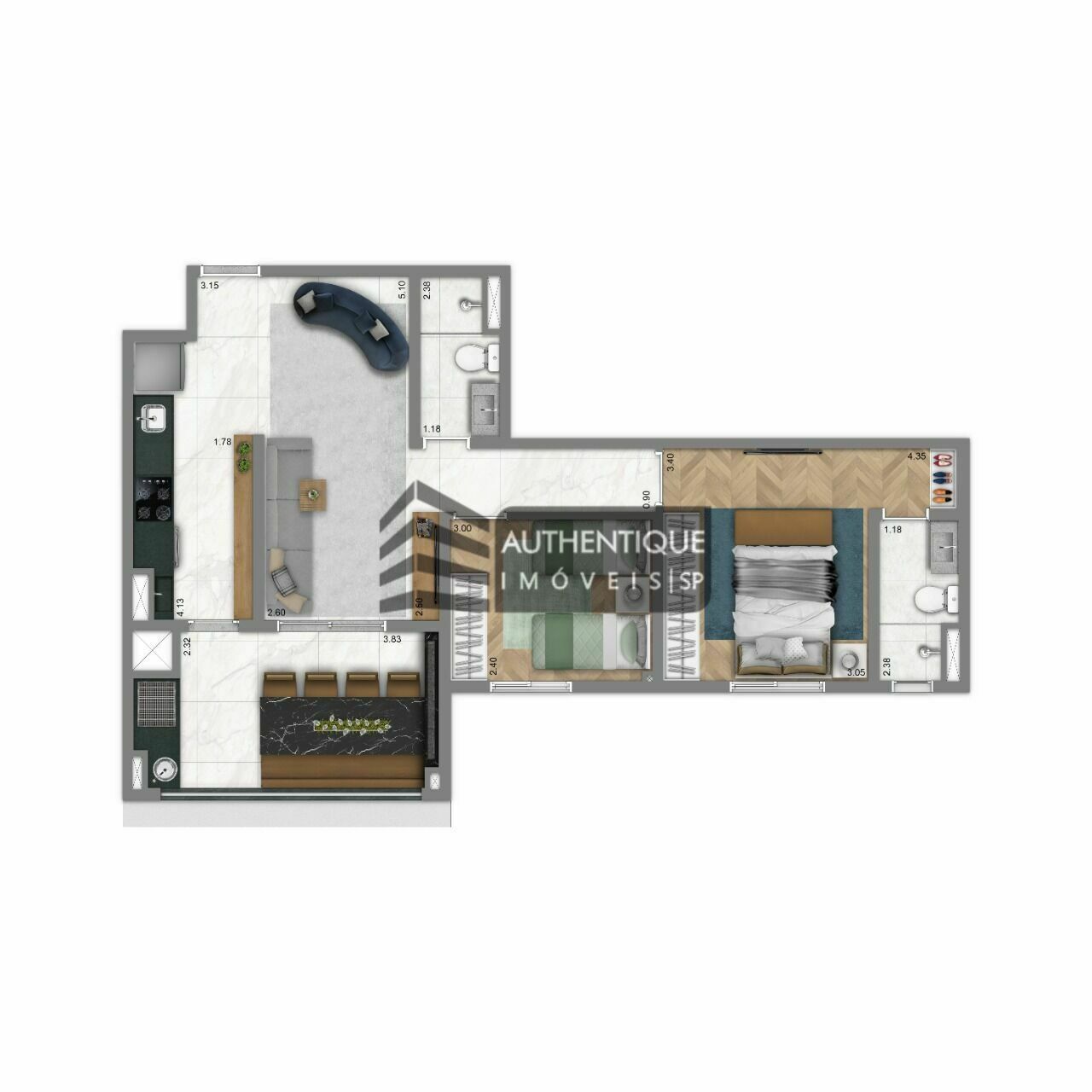 Apartamento à venda com 3 quartos, 80m² - Foto 11