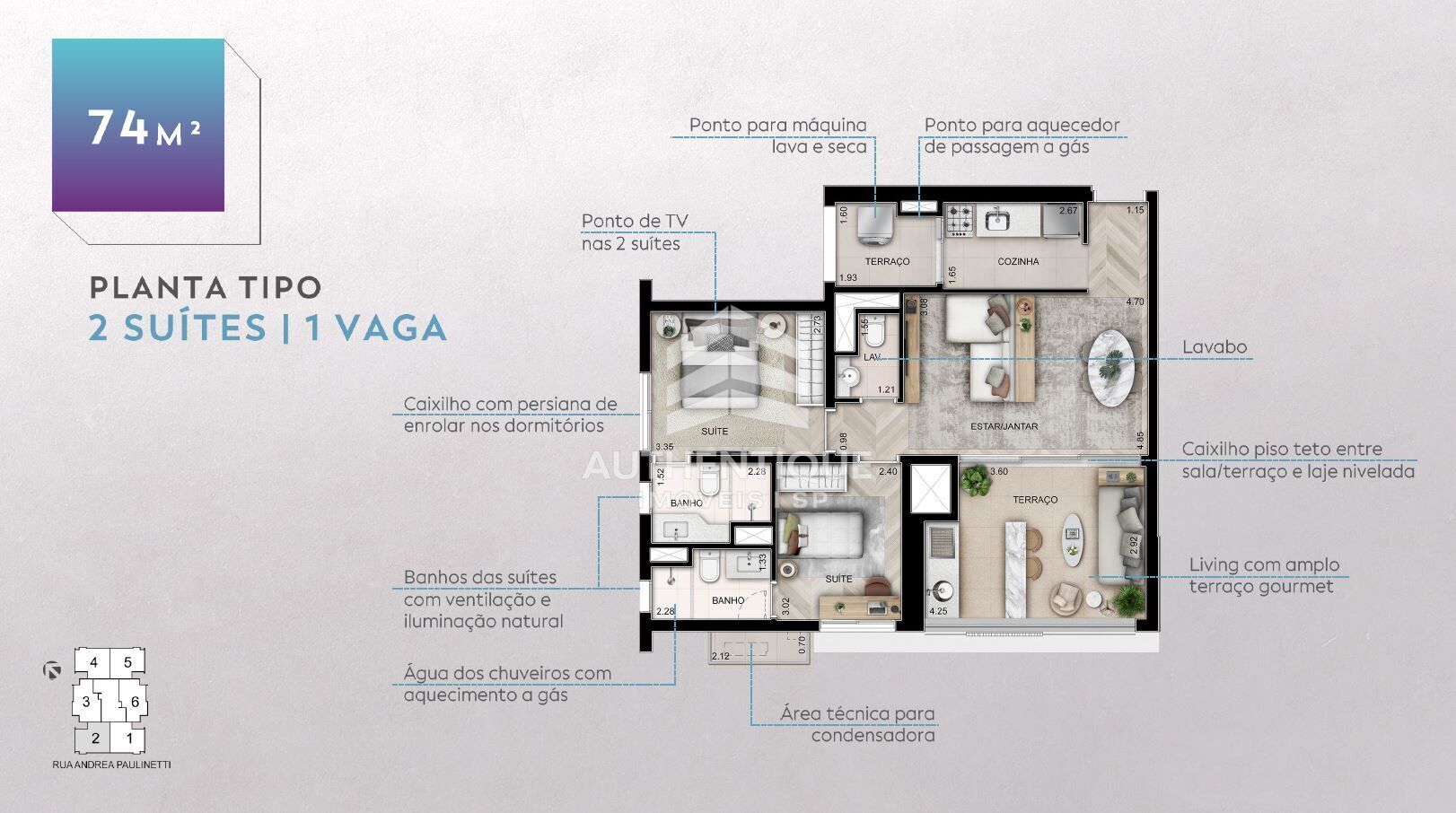 Apartamento, 2 quartos, 74 m² - Foto 35
