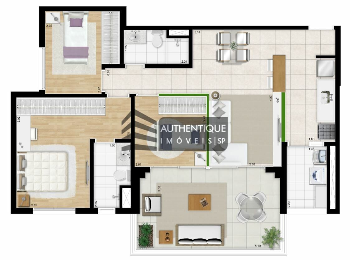 Apartamento à venda com 2 quartos, 72m² - Foto 20