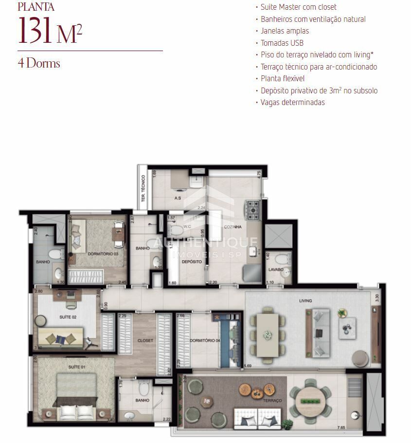 Apartamento, 4 quartos, 131 m² - Foto 20