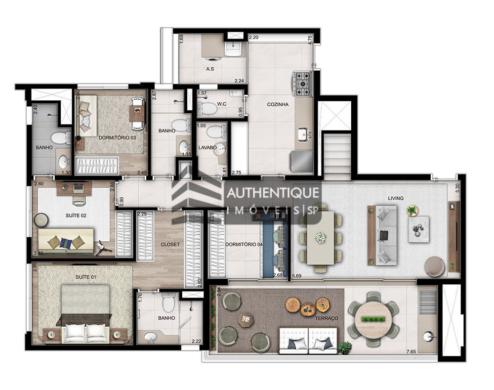 Apartamento à venda com 4 quartos, 131m² - Foto 17