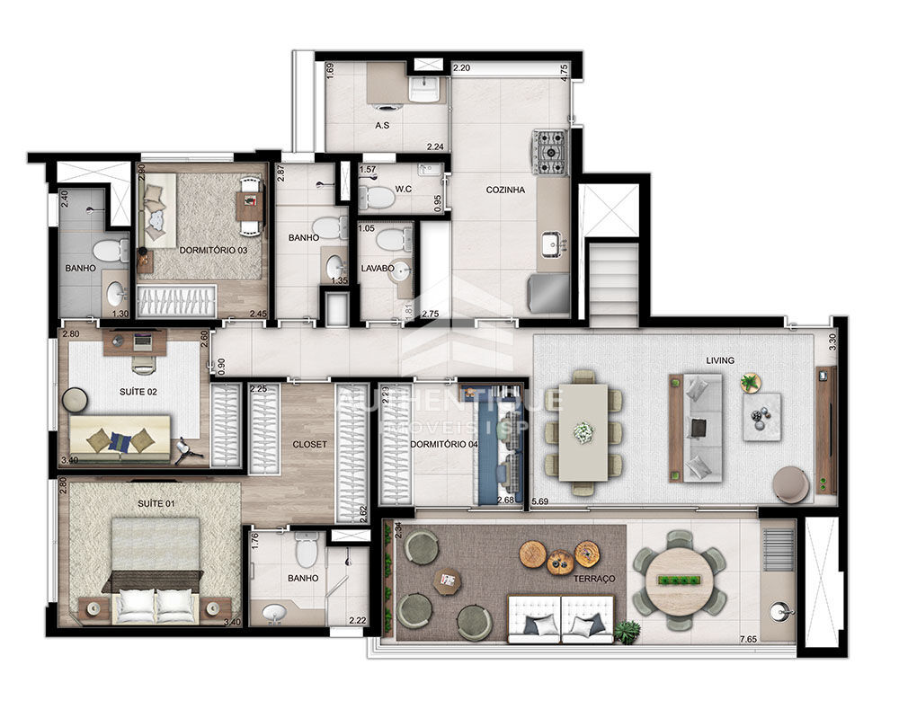 Apartamento, 4 quartos, 131 m² - Foto 17