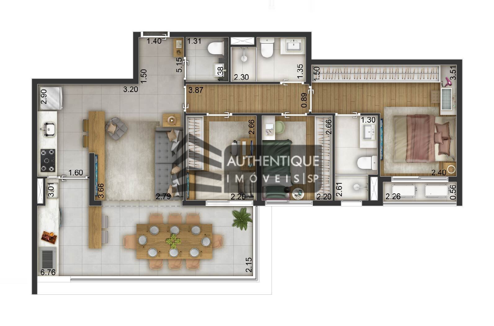 Apartamento à venda com 3 quartos, 82m² - Foto 17