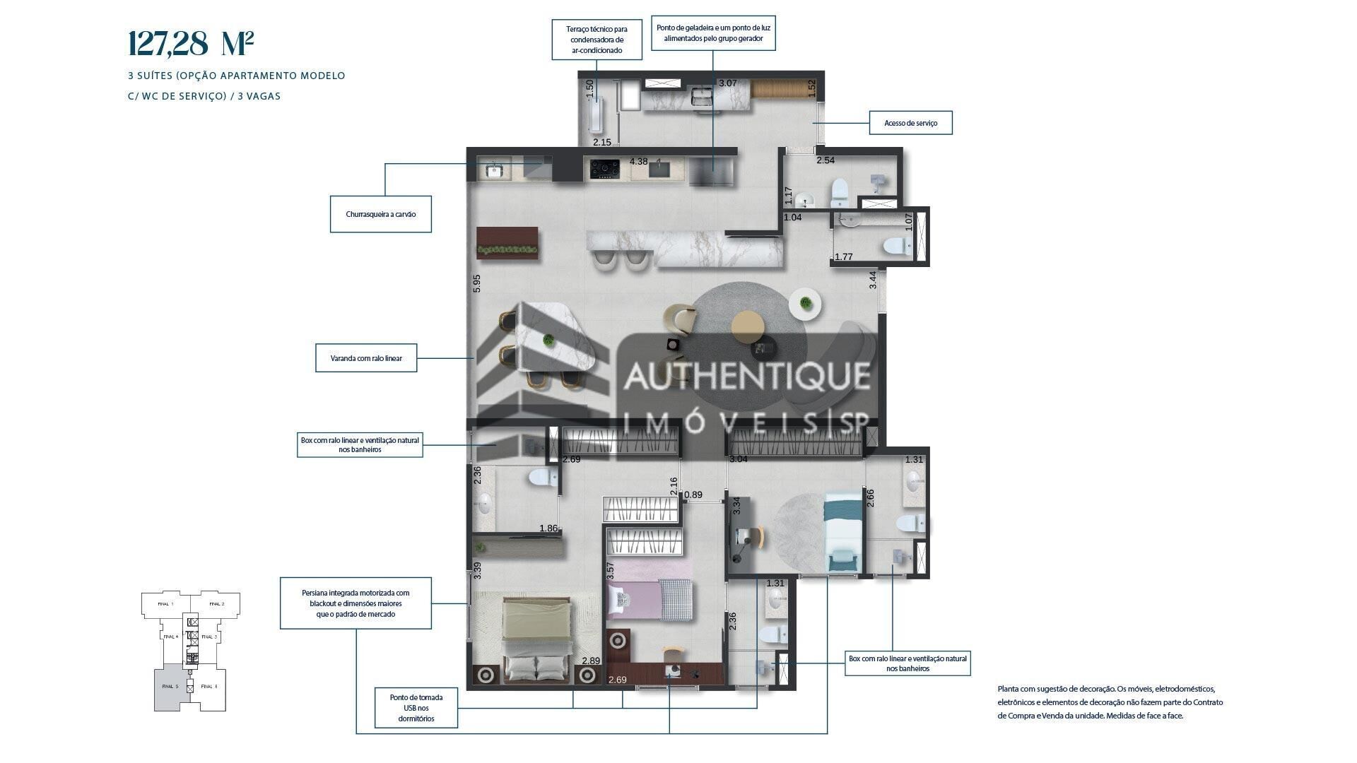 Apartamento à venda com 3 quartos, 109m² - Foto 24