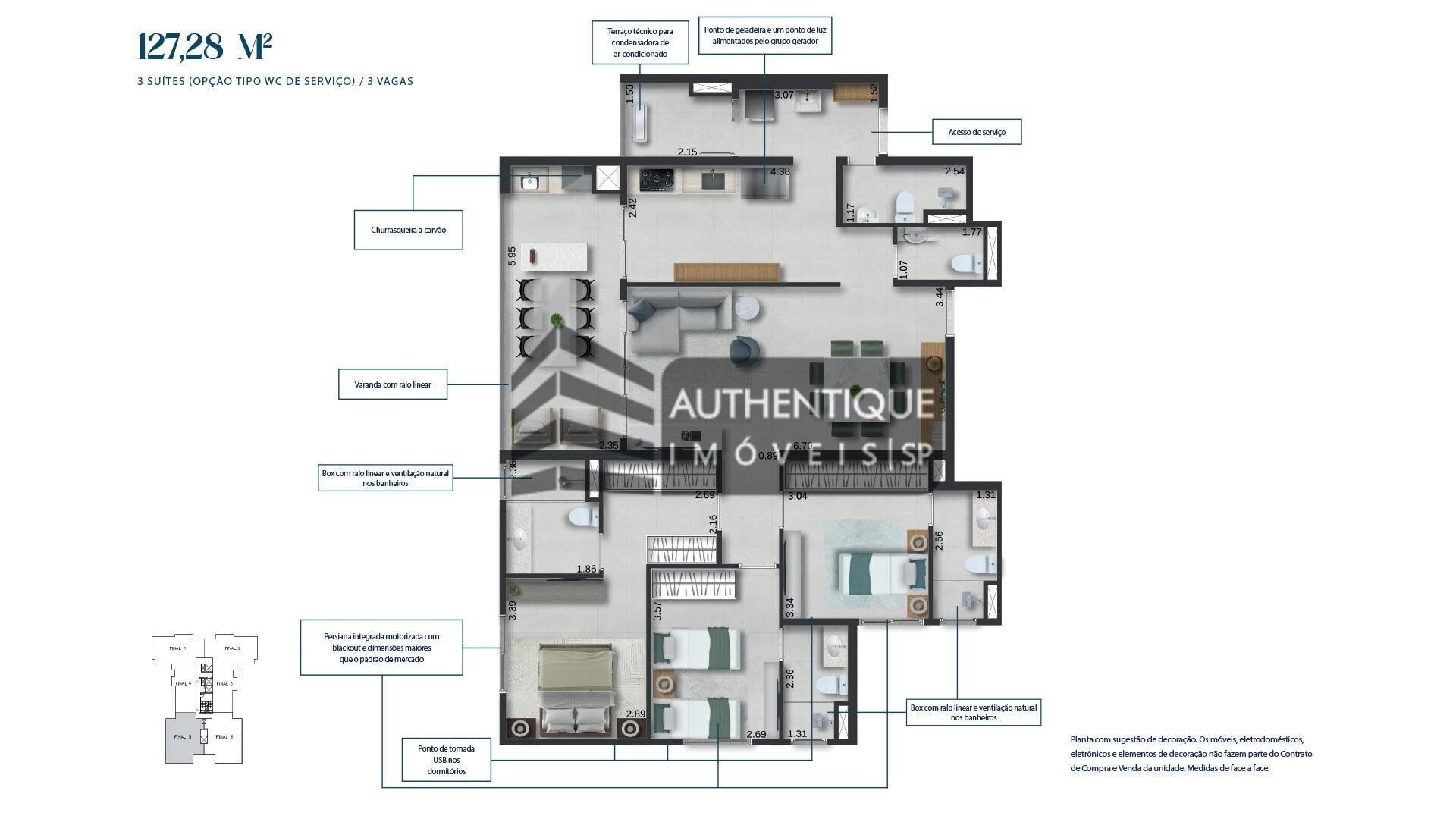 Apartamento à venda com 3 quartos, 109m² - Foto 23