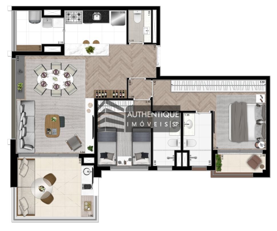 Apartamento à venda com 2 quartos, 98m² - Foto 33