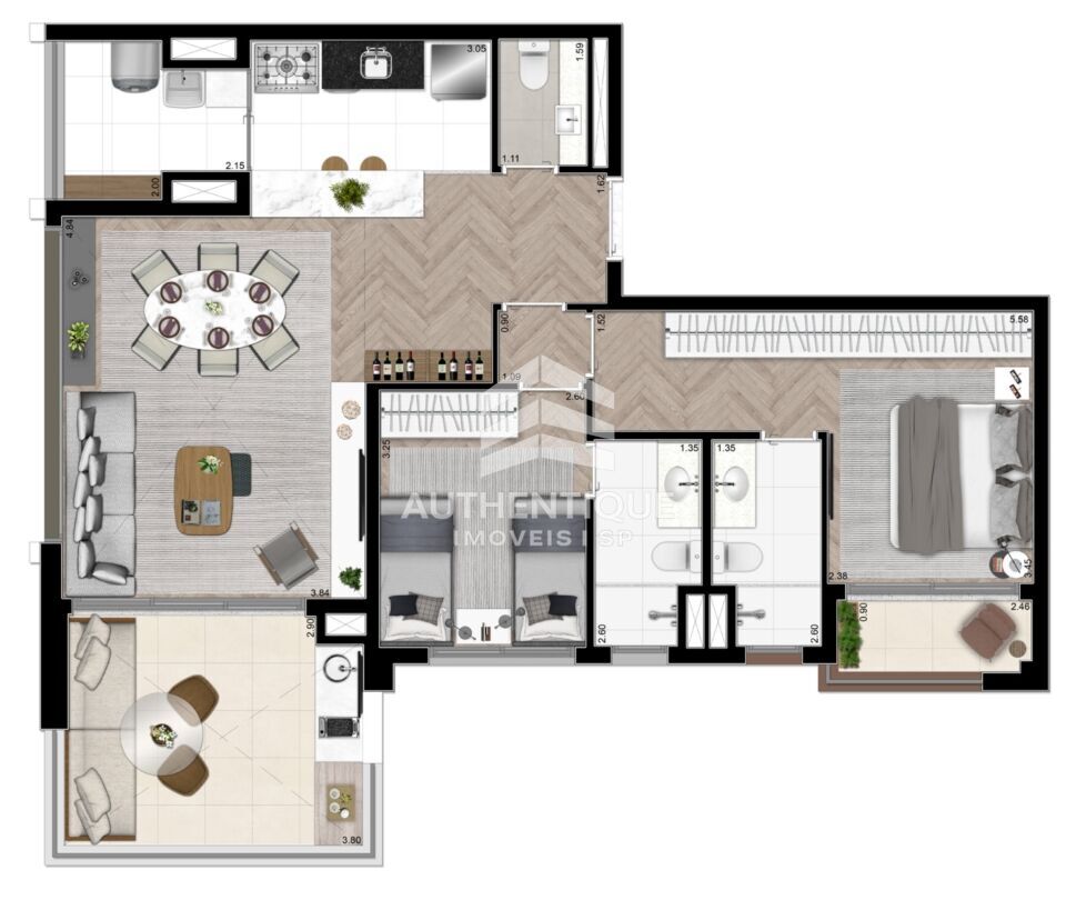 Apartamento, 2 quartos, 98 m² - Foto 33
