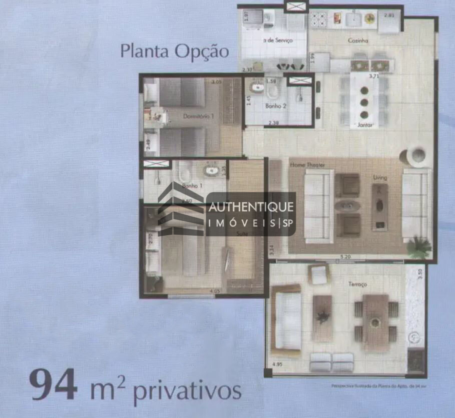 Apartamento à venda com 2 quartos, 94m² - Foto 7