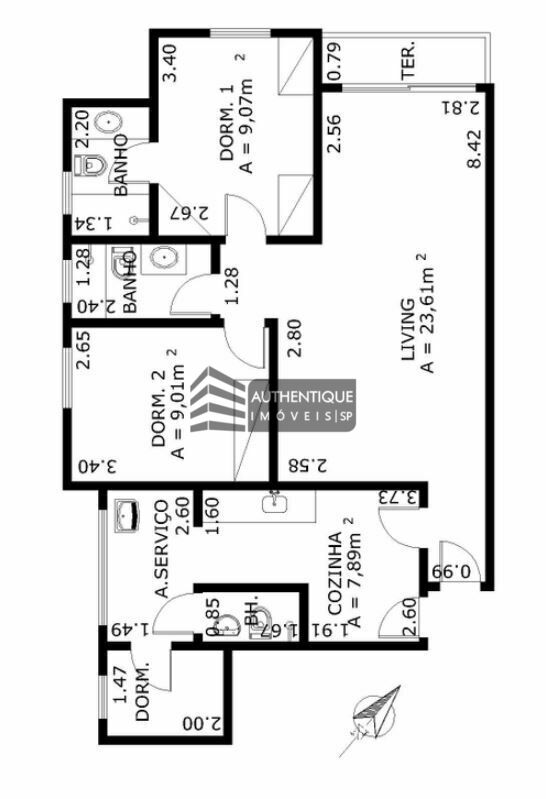 Apartamento à venda com 2 quartos, 77m² - Foto 50