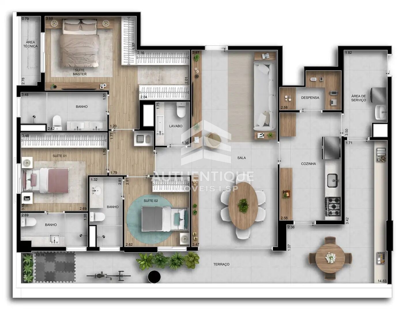 Apartamento, 3 quartos, 150 m² - Foto 22