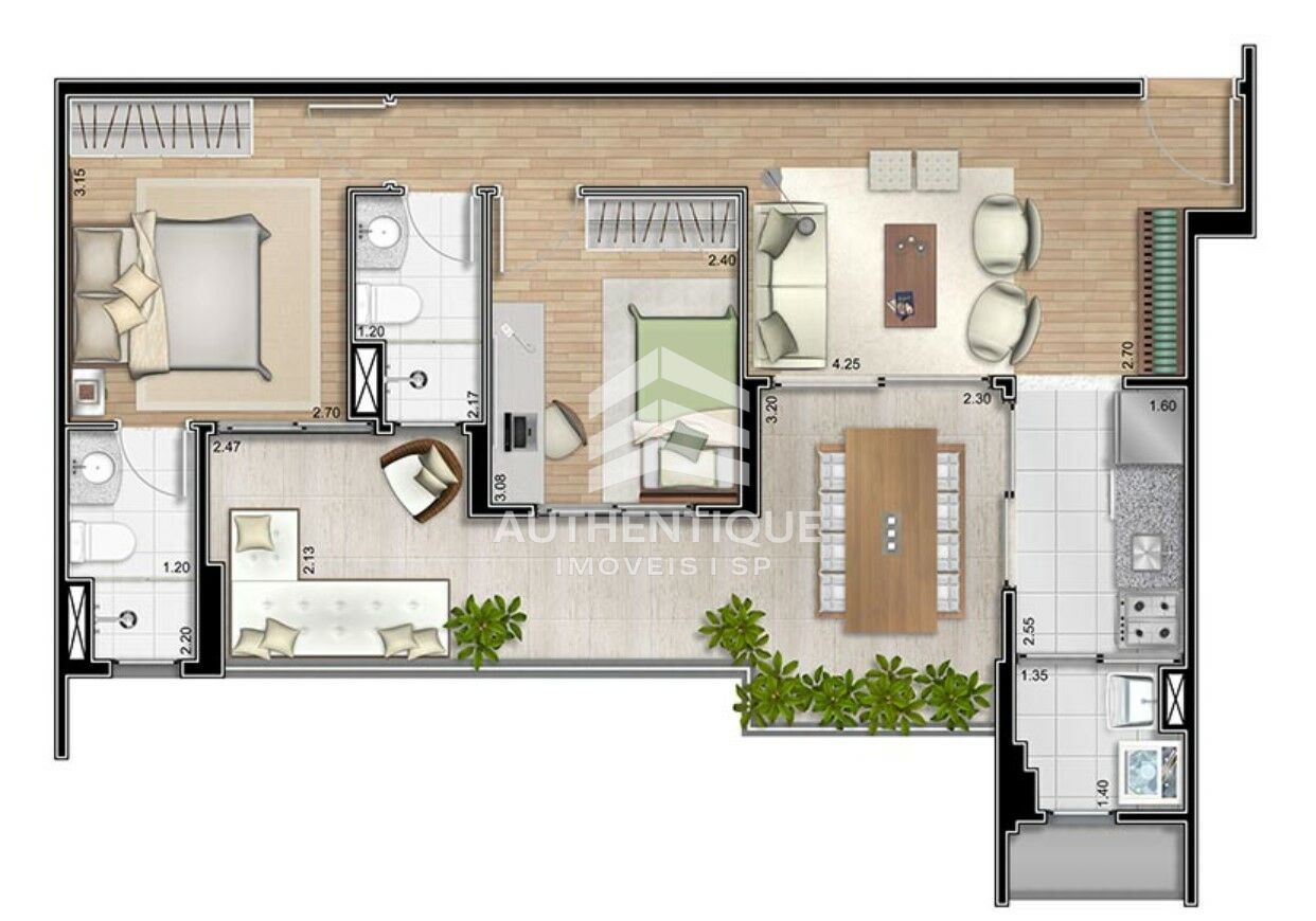 Apartamento, 2 quartos, 69 m² - Foto 47