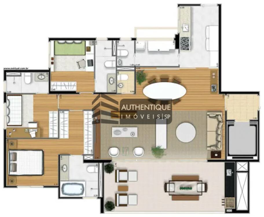 Apartamento à venda com 3 quartos, 187m² - Foto 38