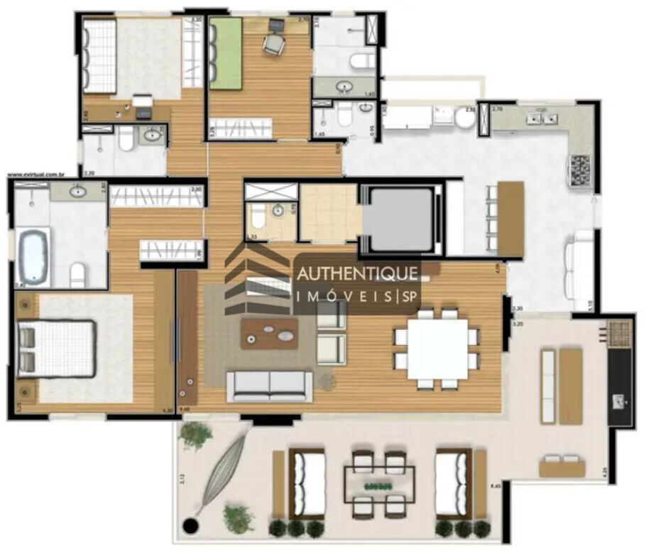 Apartamento à venda com 3 quartos, 187m² - Foto 37